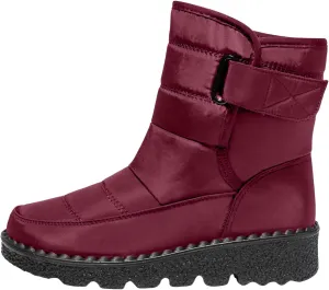 Women's Winter Boots Comfort Snow Boots Solid Plush Insulated Snow Boots Outdoor Thick Bottom Non Slip Boots